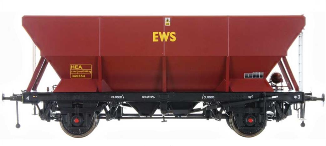 Dapol O Gauge 7F-047-004 EWS HEA Hopper 360354 EWS Maroon Offset Ladders