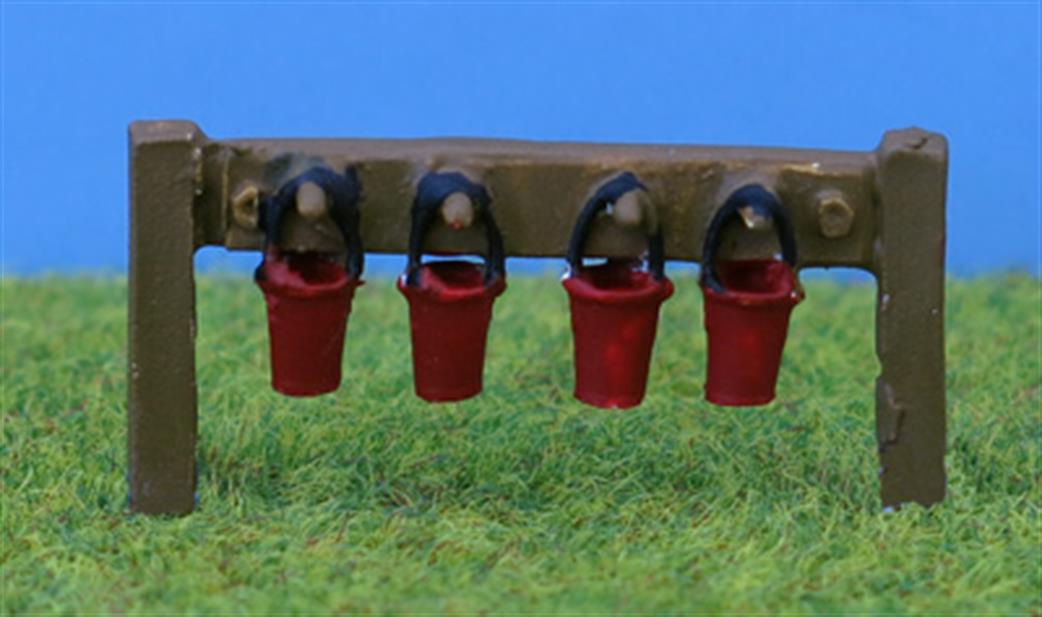 P D Marsh OO Z32   Fire buckets on Stand