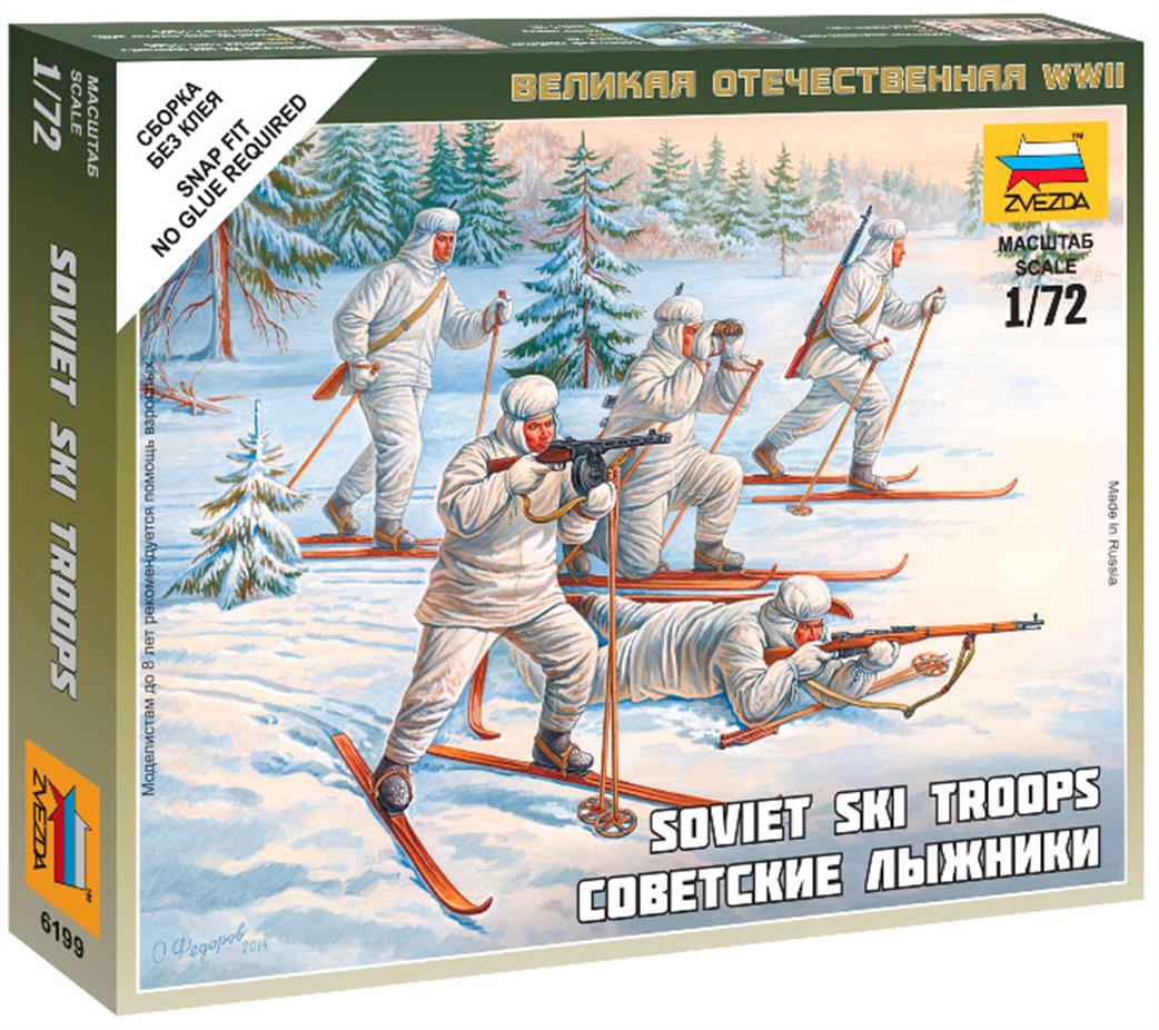 Zvezda 1/72 6199 Soviet Ski Troops