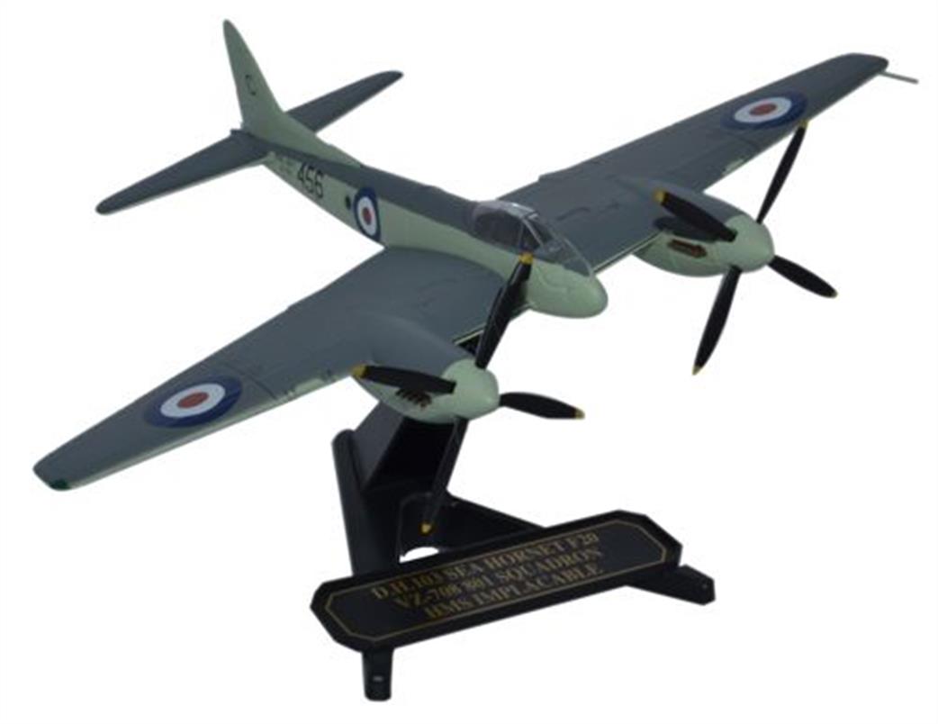 Oxford Diecast 1/72 72HOR004 De Havilland F20 Sea Hornet VZ-708 801 Sqn. HMS Implacable