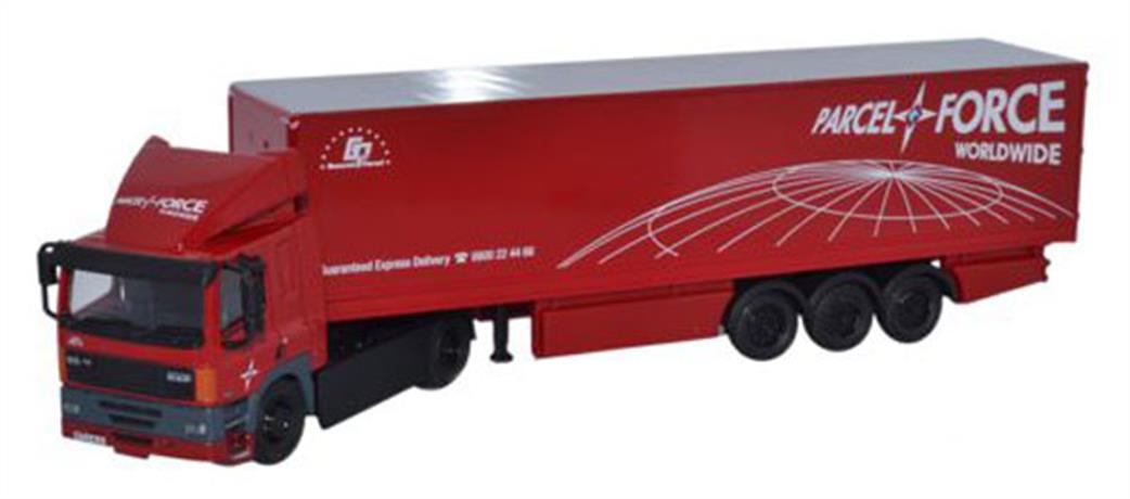 Oxford Diecast 1/76 76DAF002 DAF 85 2 Axle 40ft Box Trailer Parcelforce