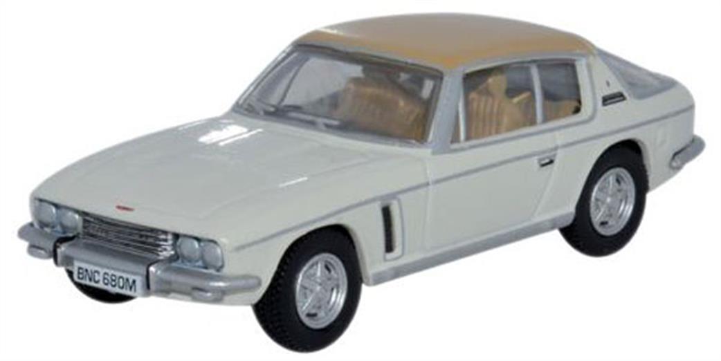 Oxford Diecast 1/76 76JI007 Jenson Interceptor Old English White/Tan