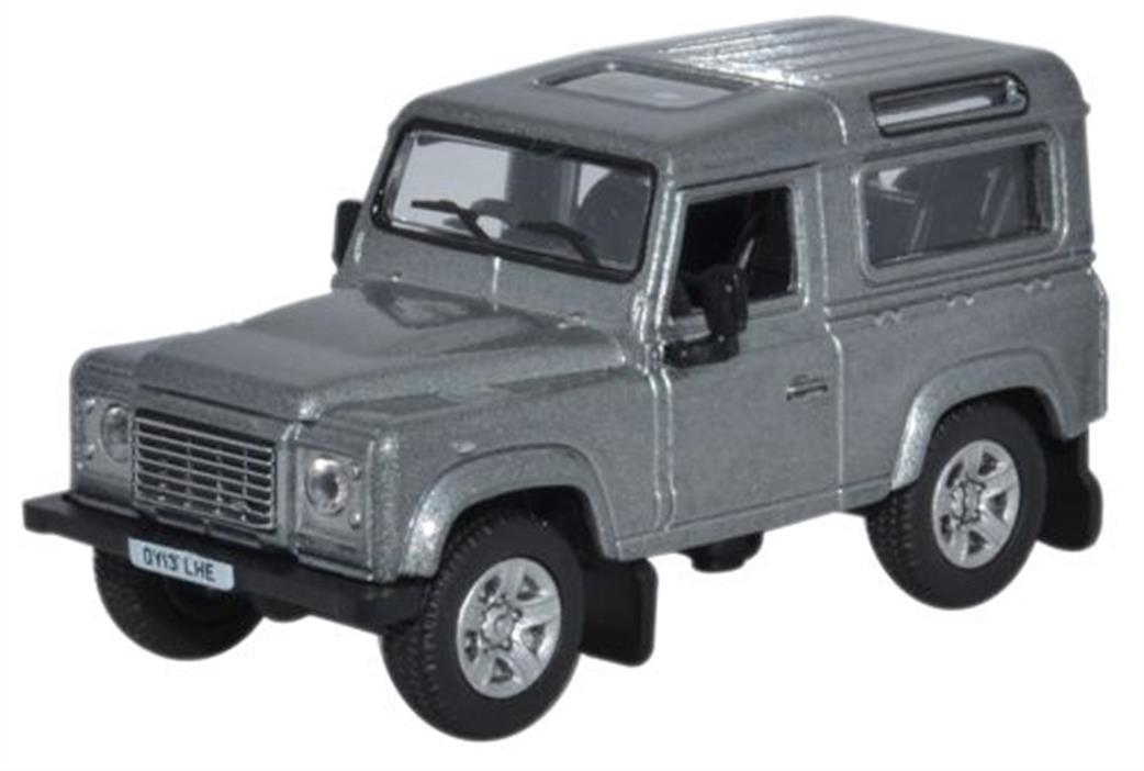 Oxford Diecast 1/76 76LRDF003 Land Rover Defender 90 Orkney Grey