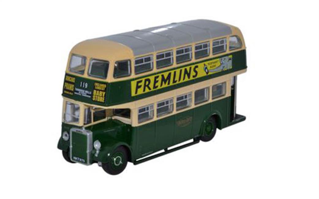 Oxford Diecast 1/76 76PD2001 Leyland Titan PD2/12 Maidstone & District Double Decker Bus Model