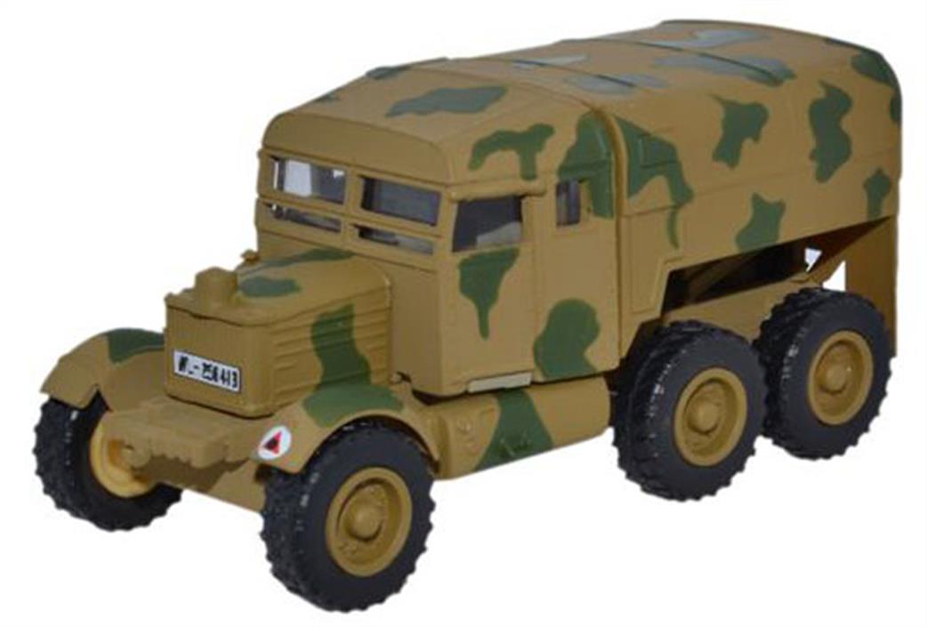 Oxford Diecast 1/76 76SP009 Scammell Pioneer Artillery Tractor Luftwaffe Crete 1943