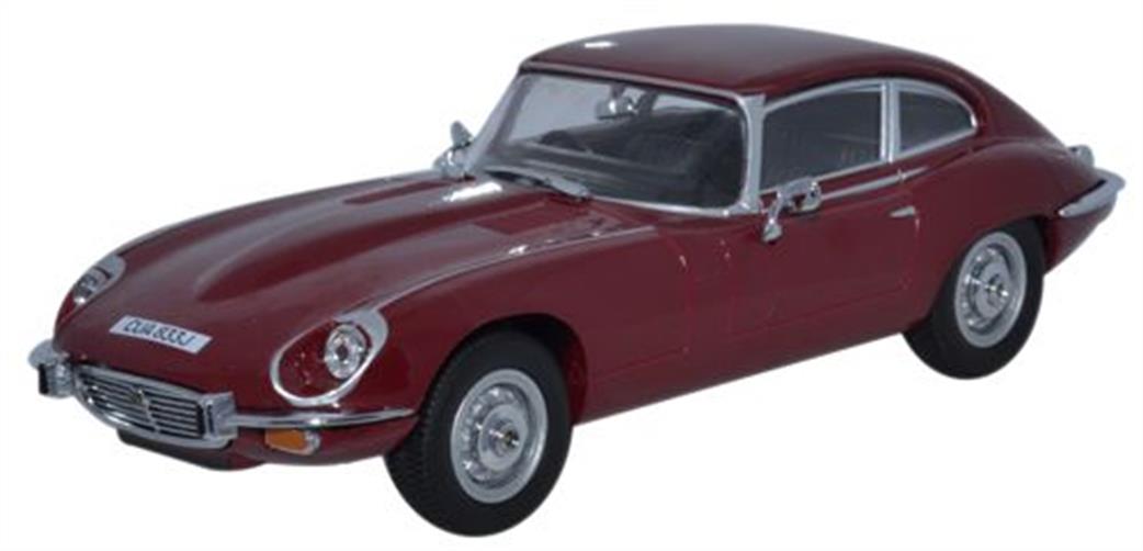 Oxford Diecast 1/43 JAGV12003 Jaguar V12 E Type Coupe Regency Red