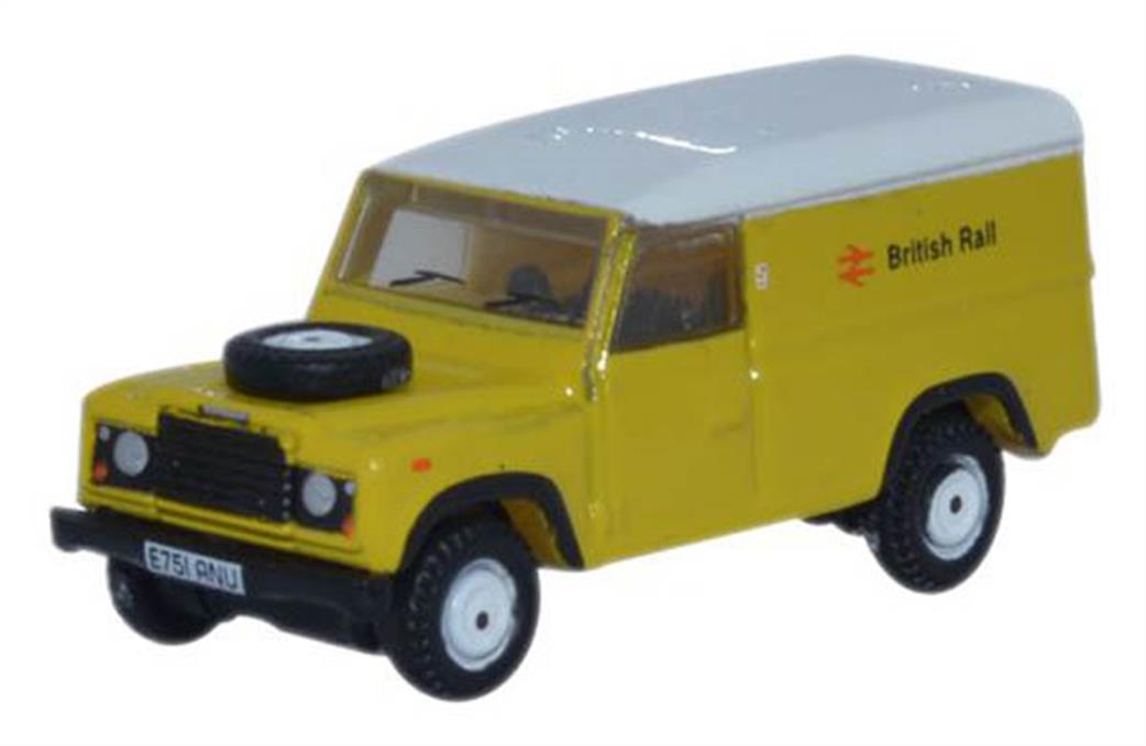 Oxford Diecast 1/148 NDEF007 Land Rover Defender LWB Hard Top British Rail