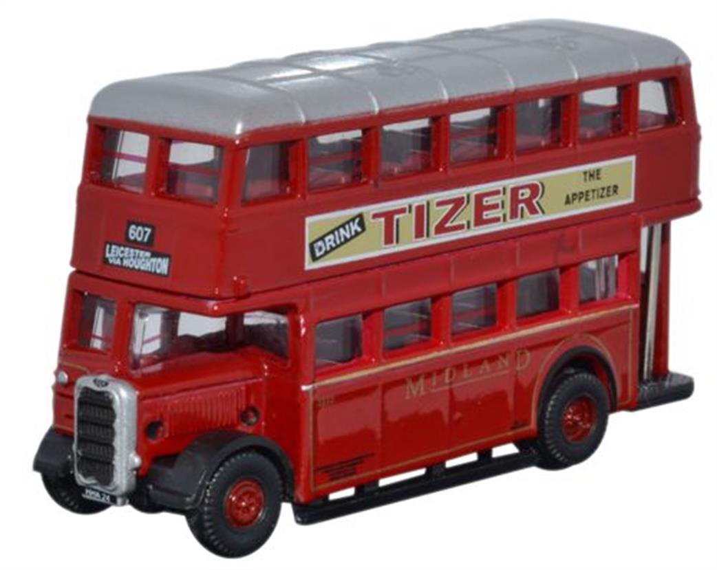 Oxford Diecast 1/148 NUT003_1 Belfast Guy Arab Midland Red - Correct Colour