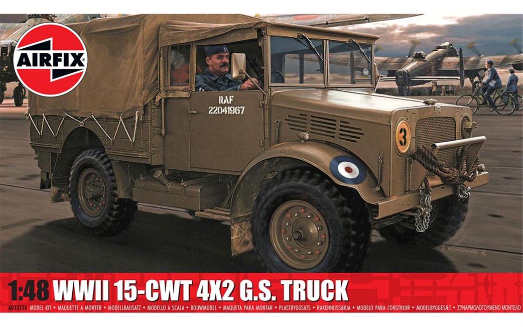 Airfix 1/48 A03313A WWII RAF 15-cwt 4 x 2 G.S. Truck Kit