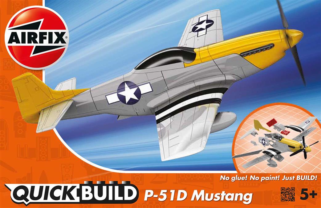 Airfix  J6016 Quickbuild P51-D Mustang Clip together Model