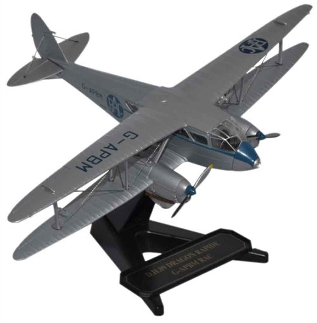 Oxford Diecast 1/72 72DR009 DH Dragon Rapide RAC Aerial Patrol