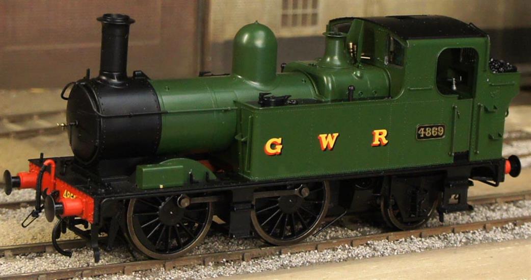 Dapol O Gauge 7S-006-004 GWR 4869 48xx/14xx Class 0-4-2T Green Lettered G W R