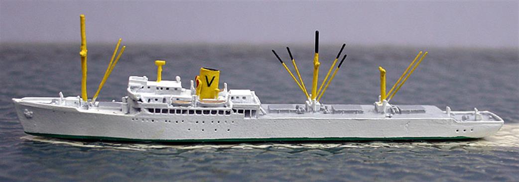 CM Models 1/1250 CM-KR540 Castel Nevoso, a Sitmar/Vlasov Shipping Co. reefer, 1952-68