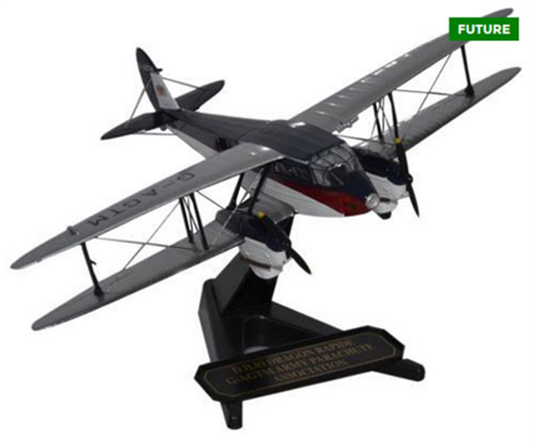 Oxford Diecast 1/72 72DR010 DH Dragon Rapide G-AGTM Army Parachute Association