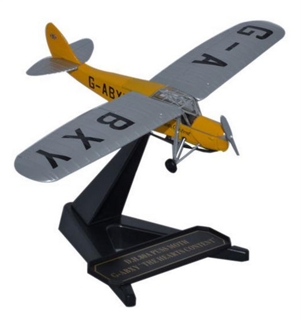 Oxford Diecast 1/72 72PM005 DeHavilland Puss Moth G-ABXY - The Hearts Content