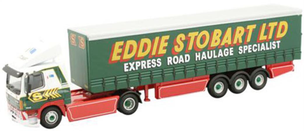 Oxford Diecast 1/76 STOB024 Leyland DAF FT85CF Curtainside Eddie Stobart