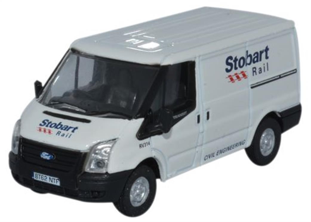 Oxford Diecast 1/76 76FT012 Ford Transit SWB Low Roof Stobart Rail