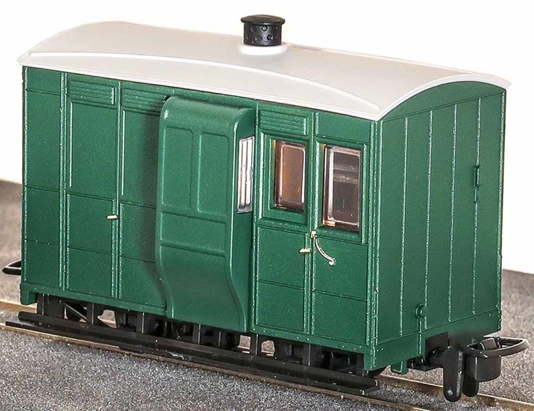 Peco OO9 GR-530UG GVT Type Guards Brake and Luggage Van Plain Green