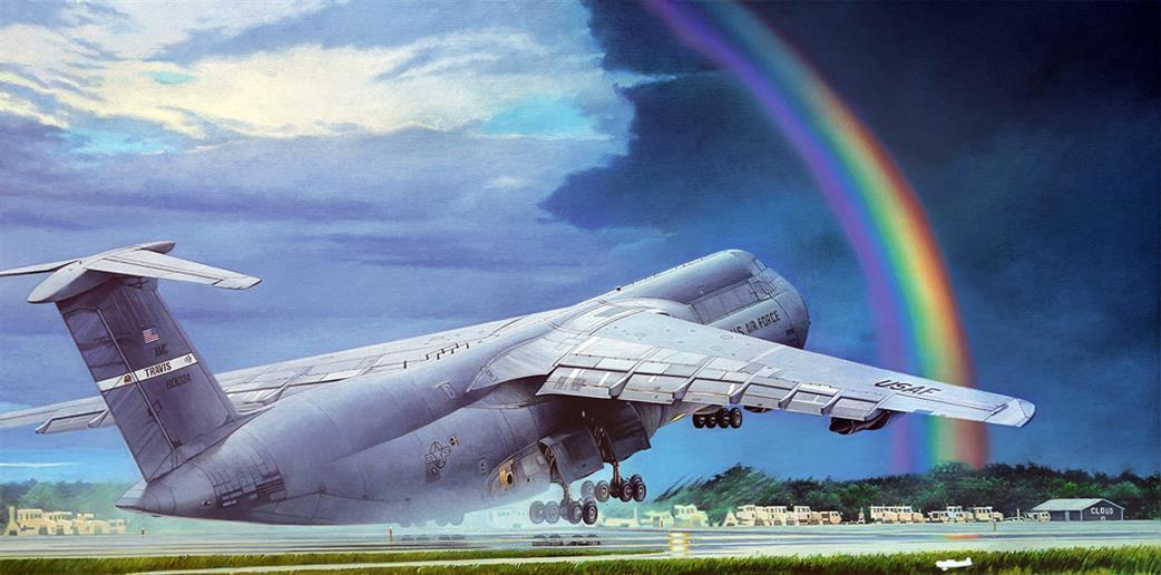 Roden 1/144 330 USAF C-5 Galaxy Transport Aircraft Kit