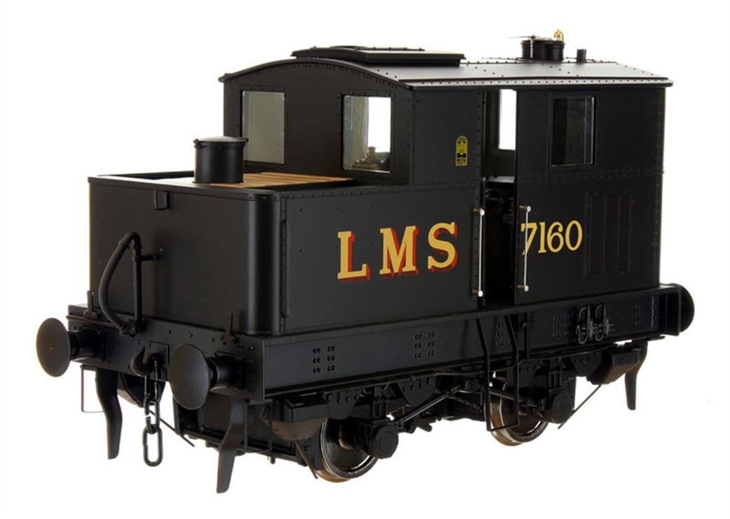 Dapol O Gauge 7S-005-004 Sentinel LMS 7160 4-wheel Vertical Boiler Locomotive LMS Black Livery