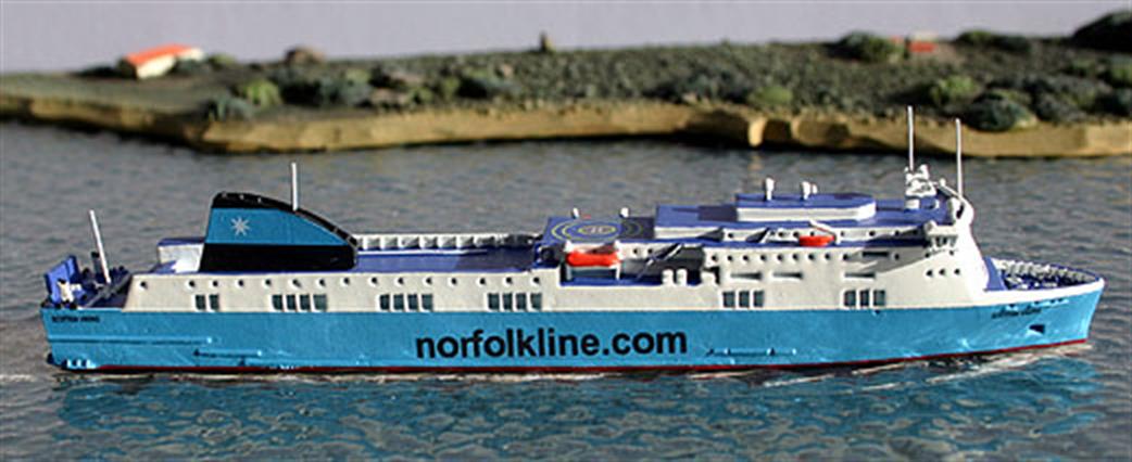 Rhenania 1/1250 RJ260N MV Scottish Viking Ferry Model