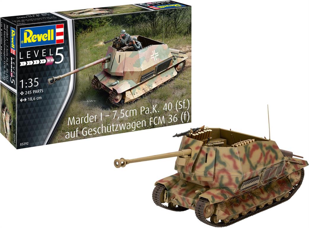 Revell 1/35 03292 Marder I on FCM 36 base plastic kit