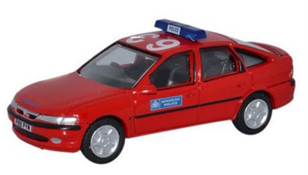 Oxford Diecast 1/76 76VV002 Vauxhall Vectra Metropolitan Police