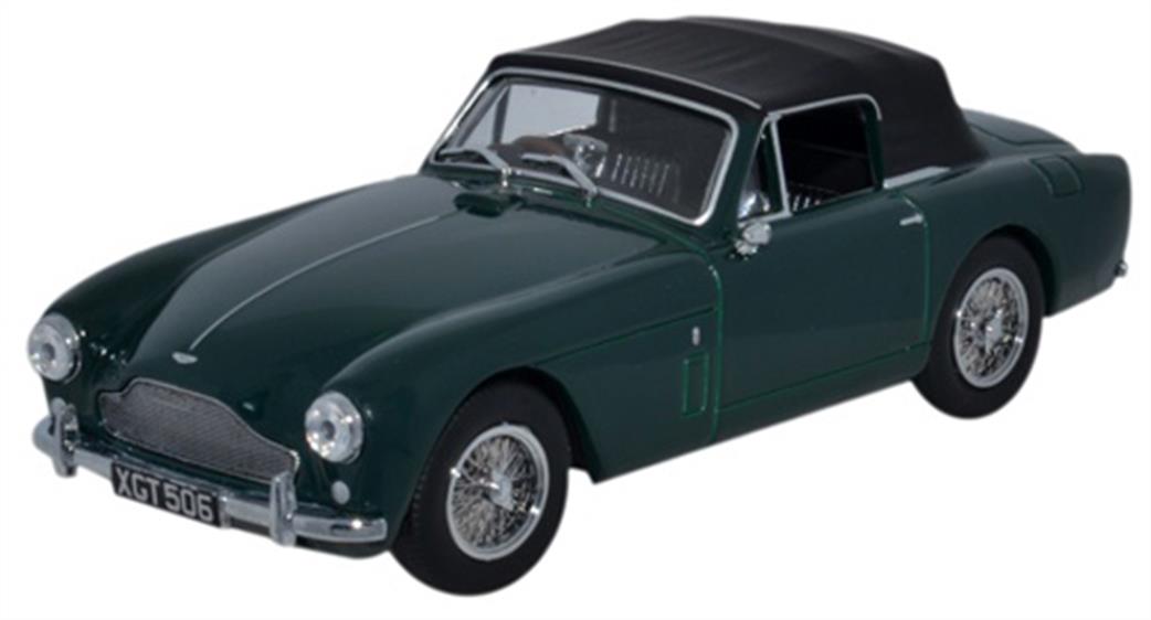 Oxford Diecast 1/43 AMDB2002 Aston Martin DB2 MkIII DHC Dark British Racing Green