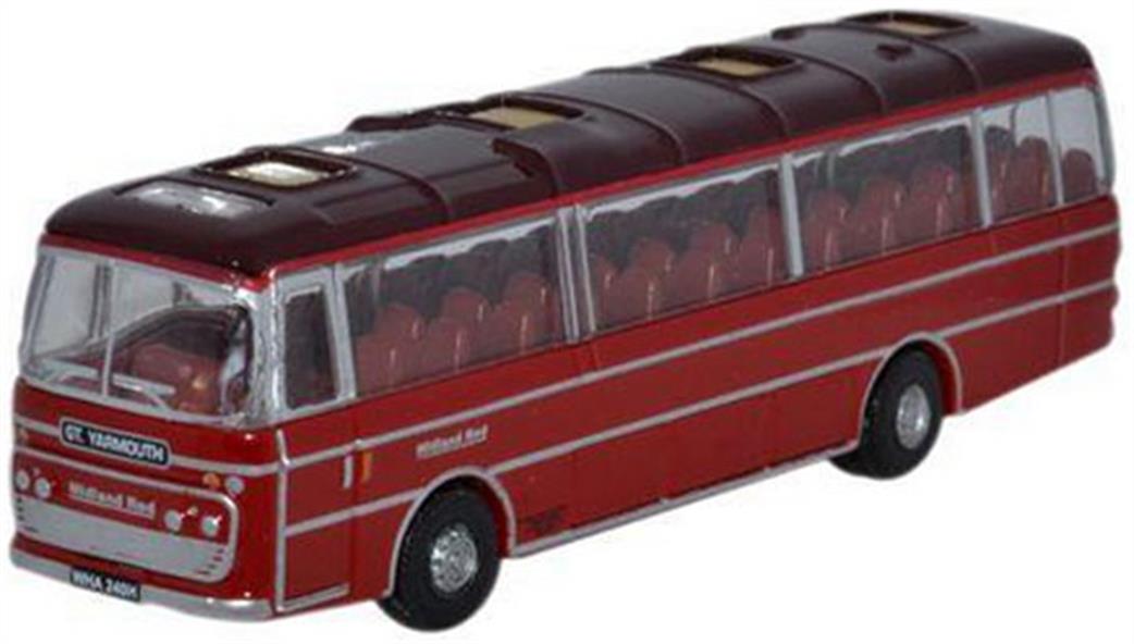 Oxford Diecast 1/148 NPP004 Plaxton Panorama 1 Midland Red