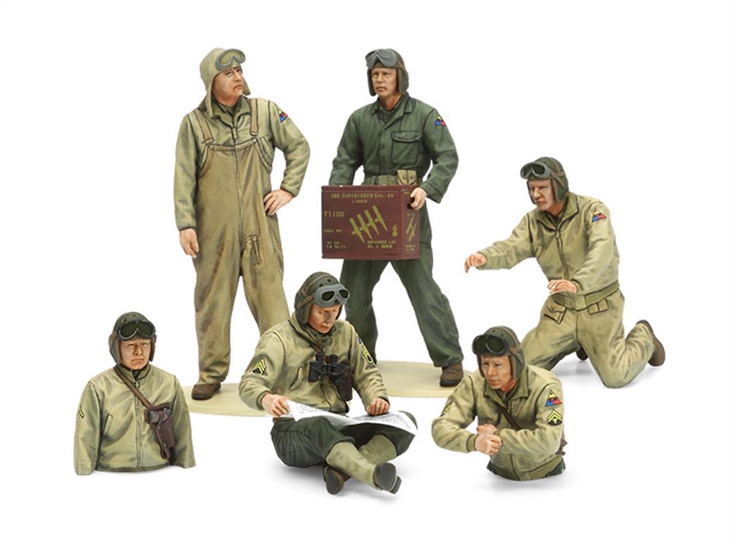 Tamiya 1/35 35347 US Tank Crew World War 2 European Theatre Figure Set