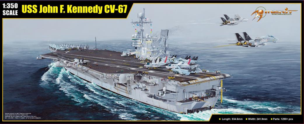 I Love Kit - Merit International 1/350 65306 USS John F Kennedy CV-67 Aircraft Carrier Kit