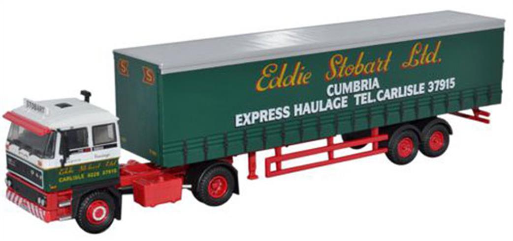 Oxford Diecast 1/76 STOB027 Eddie Stobart DAF 2800 Curtainside