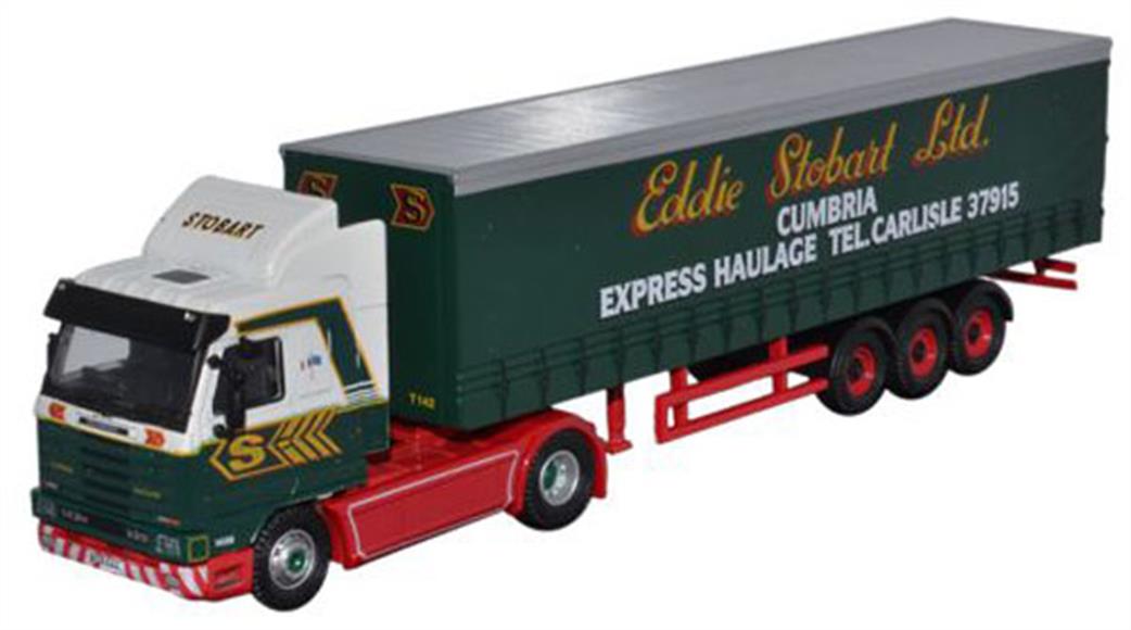 Oxford Diecast 1/76 STOB037 Eddie Stobart Scania R143M Curtsinside