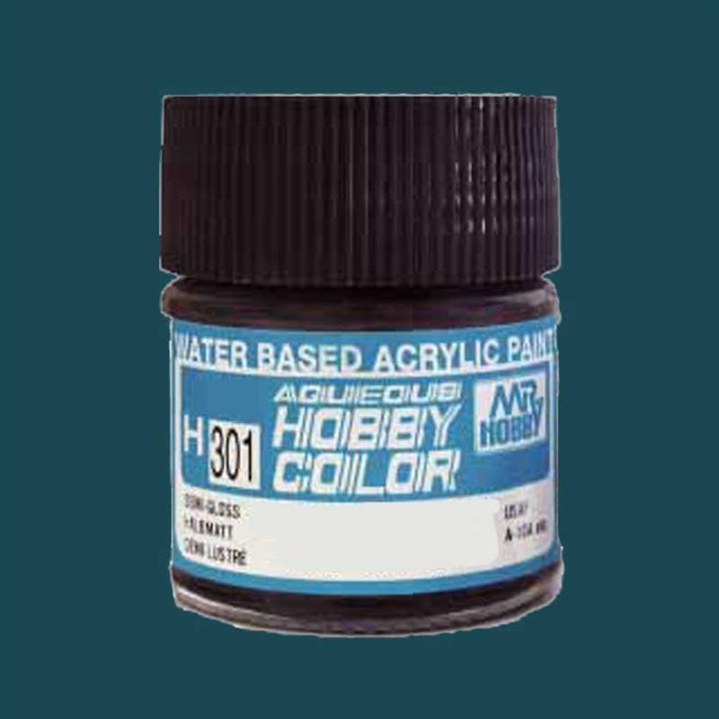 Gunze Sangyo  H333 333 Extra Dark Sea Gray BS381C/640 Mr Hobby Acrylic Paint 10ml