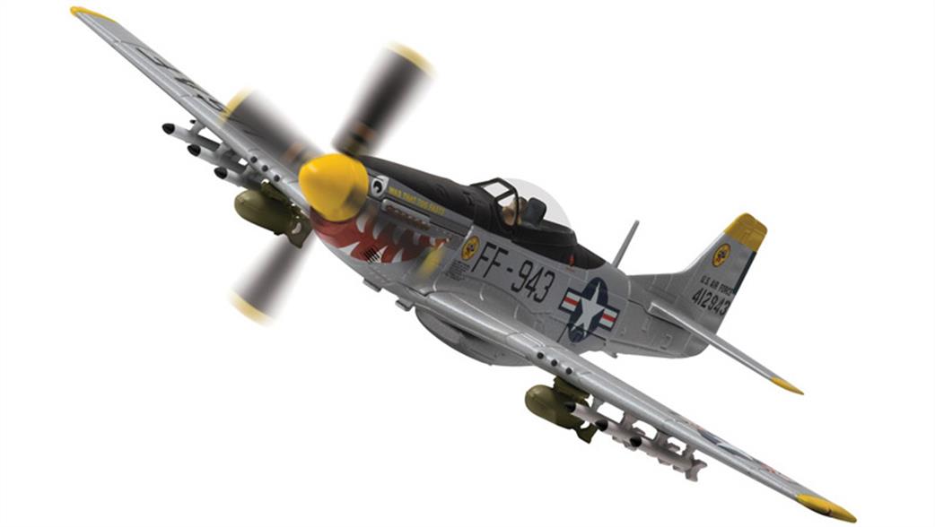 Corgi 1/72 AA27702 USAF P51-D Mustang Was That Too Fast 18th Fighter Bomber Group South Korea 1951