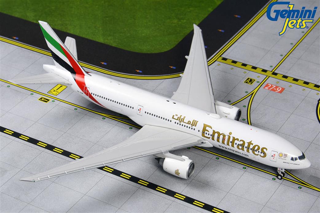 Gemini Jets 1/400 GJUAE1907 EMIRATES B777-200 LLR ER EXPO 2020 LIVERY A6-EWINV Diecast Aircraft Model