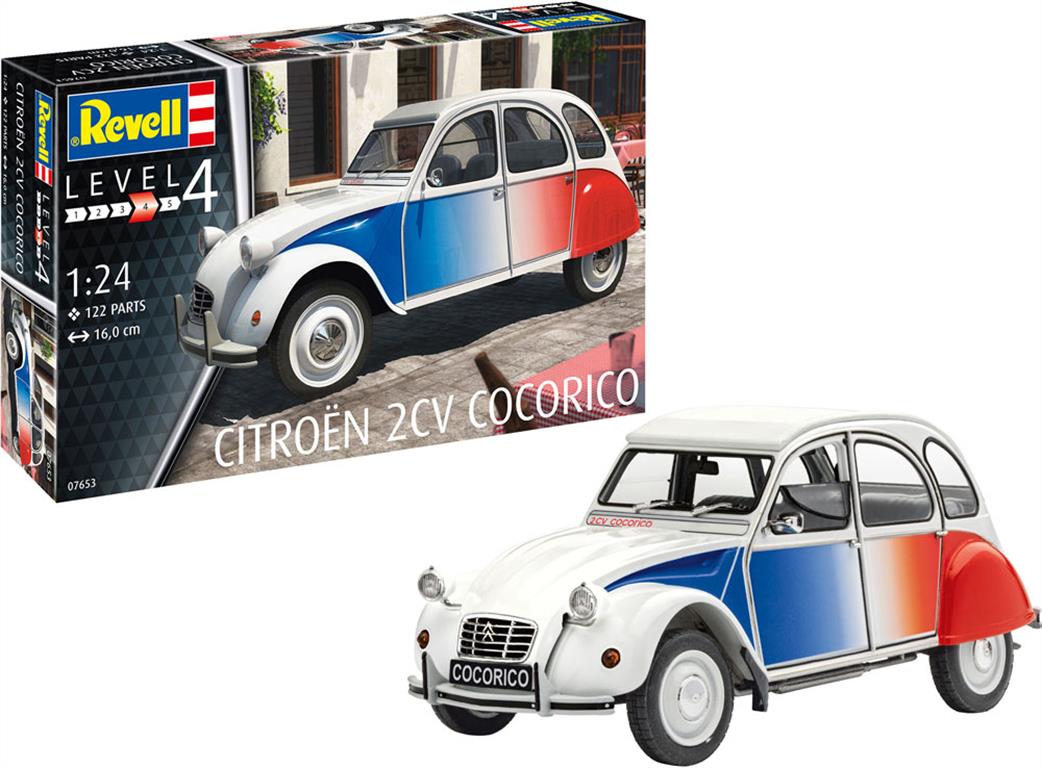 Revell 1/24 07653 Citroen 2CV Cocorico Car Kit