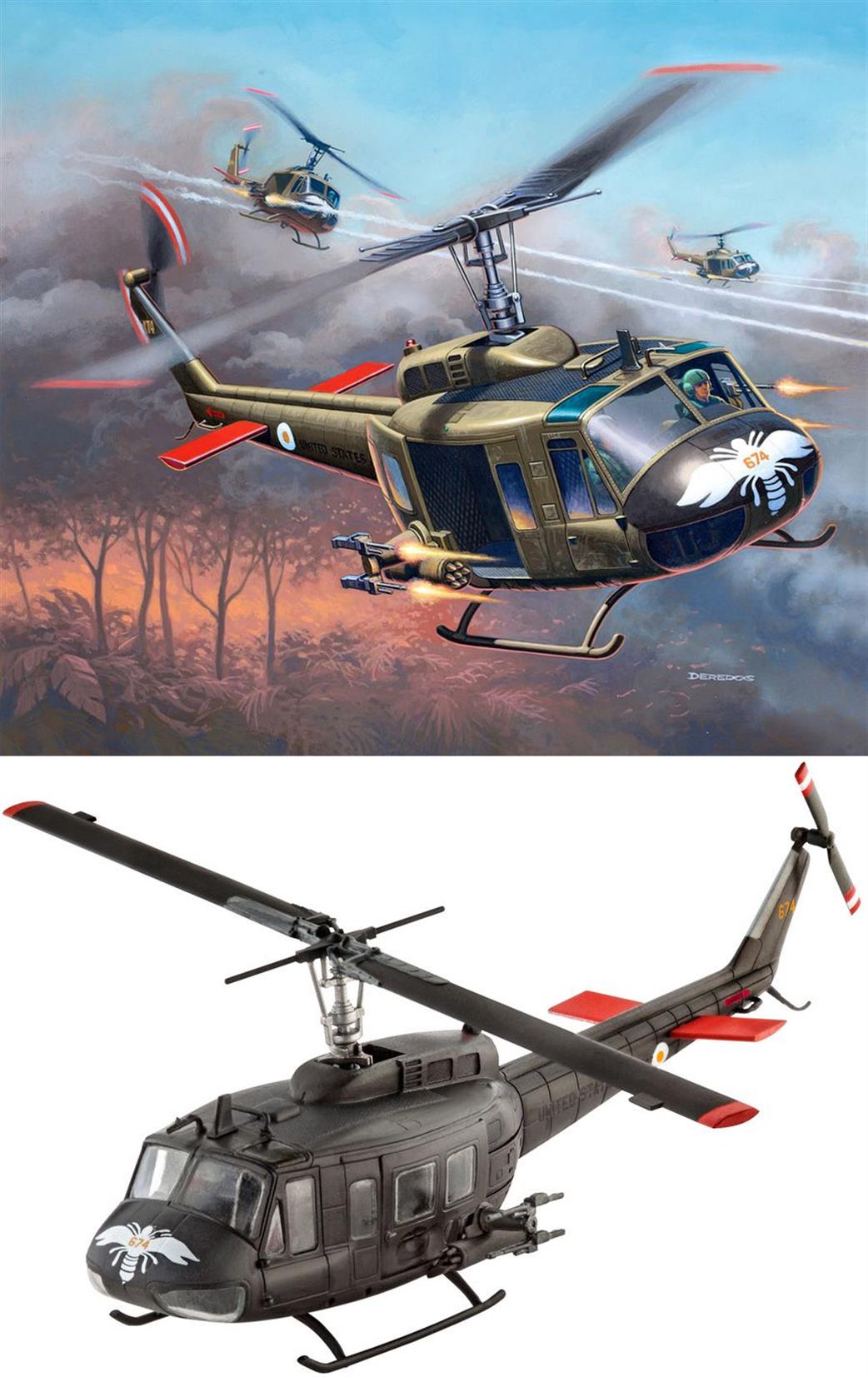 Revell 1/100 04983 Bell UH-1H Gunship Kit