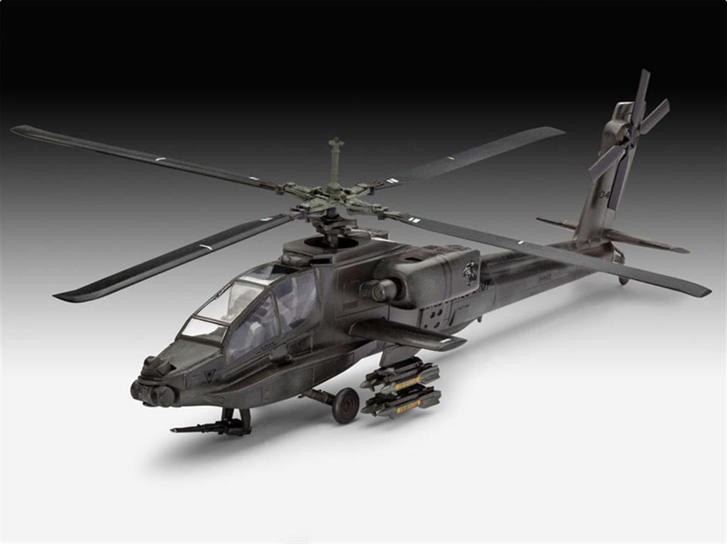 Revell 1/100 04985 AH-64A Apache Helicopter Kit