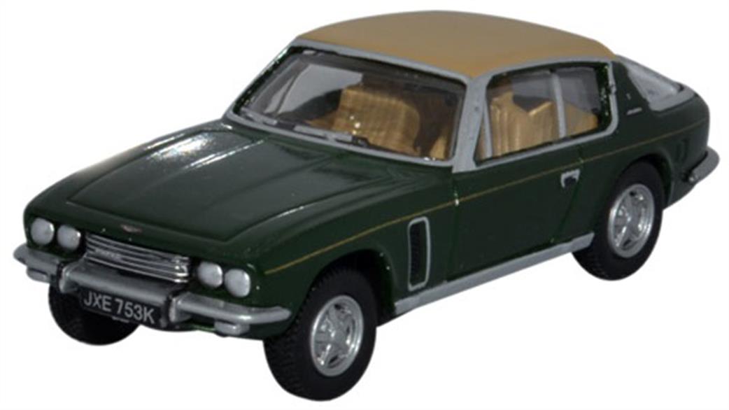 Oxford Diecast 1/76 76JI008 Jenson Interceptor Oakland Green/Tan