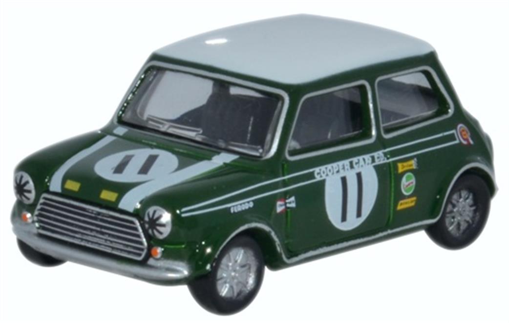 Oxford Diecast 1/76 76MCS002 Mini Cooper S MKII John Rhodes 1968 Brands Hatch