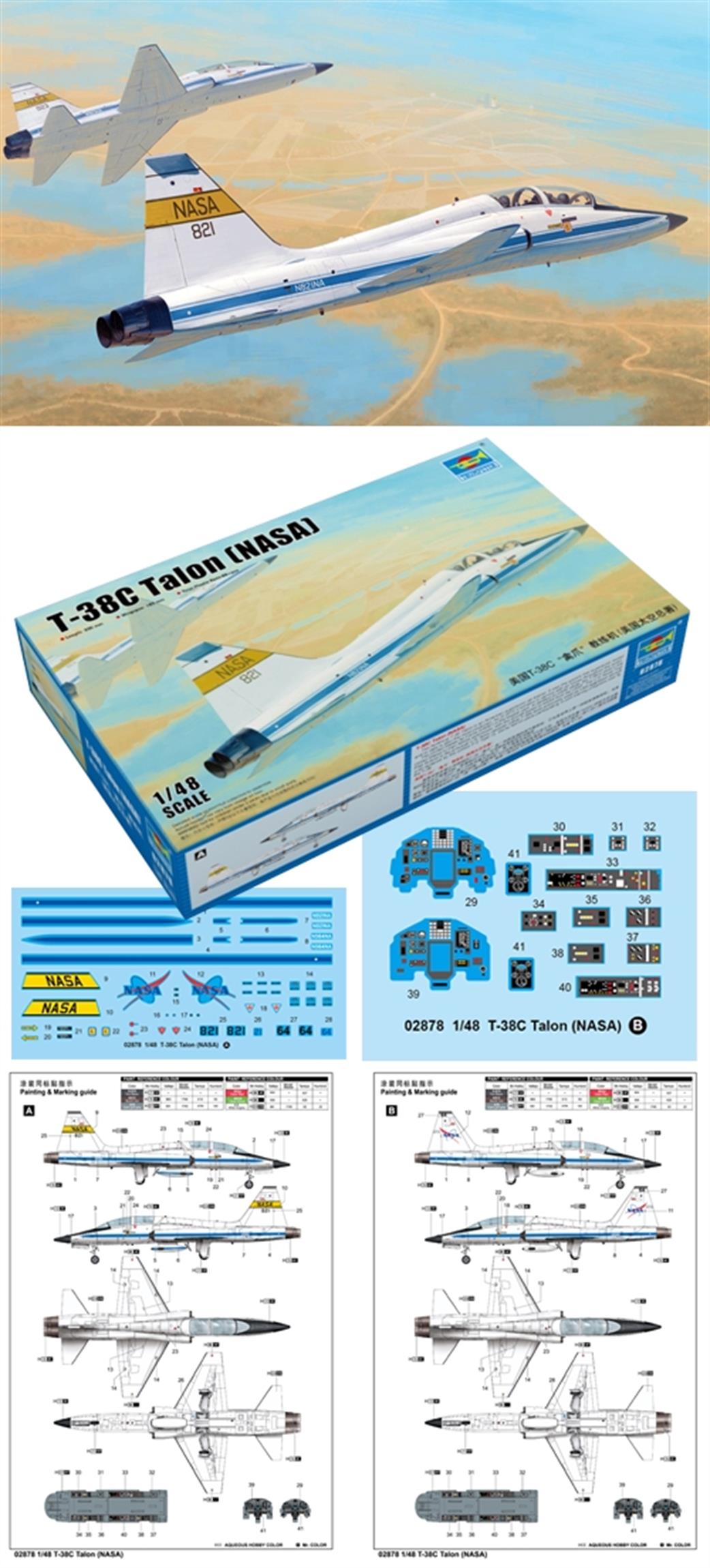Trumpeter 1/48 02878 US T-38C Talon 2 NASA Kit