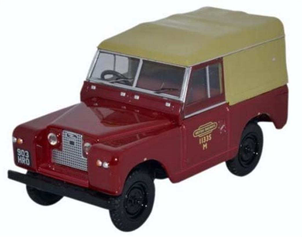 Oxford Diecast 1/43 43LR2S002 Land Rover Series II SWB Canvas British Rail