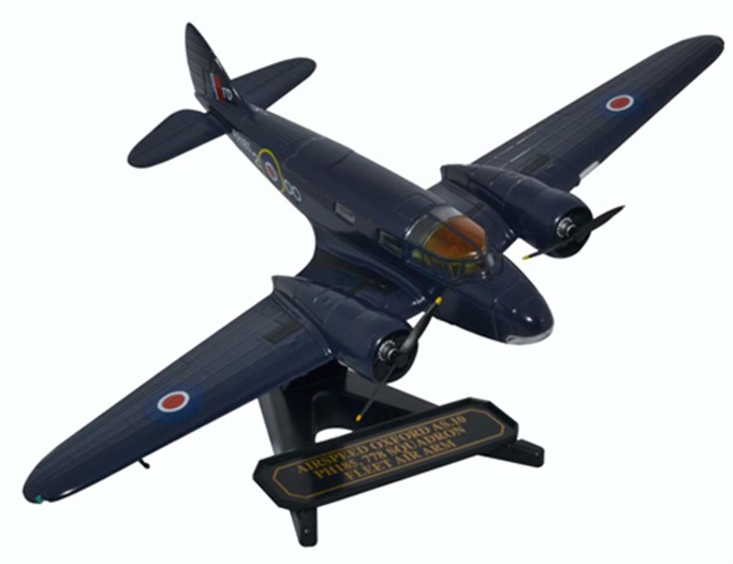 Oxford Diecast 1/72 72AO002 Airspeed Oxford PH185 778 Sqn.Fleet Air Arm