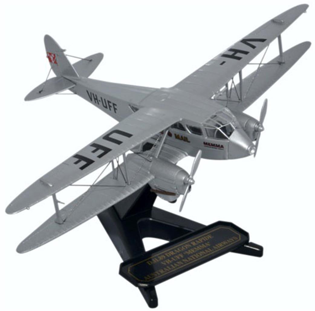 Oxford Diecast 1/72 72DR013 DH Dragon Rapide VH-UFF Australian National Airways