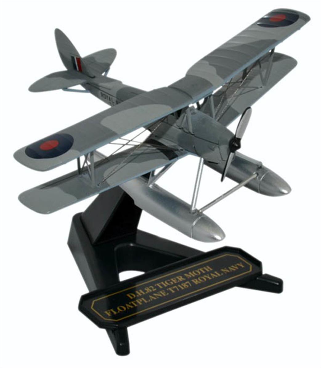 Oxford Diecast 1/72 72TM009 DH Tiger Moth Floatplane Royal Navy T7187