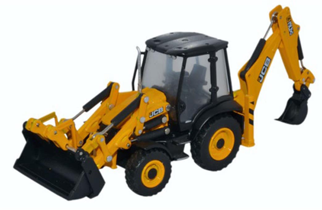 Oxford Diecast 1/76 763CX001 JCB 3CX Eco Backhoe Loader