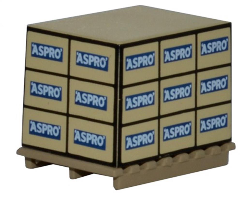 Oxford Diecast 1/76 76ACC001 Pallet/Loads Aspro x 4