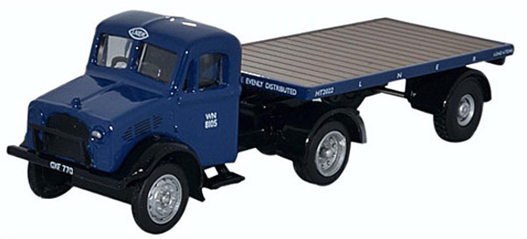 Oxford Diecast 1/76 76BD022 Bedford OX Flatbed Trailer LNER