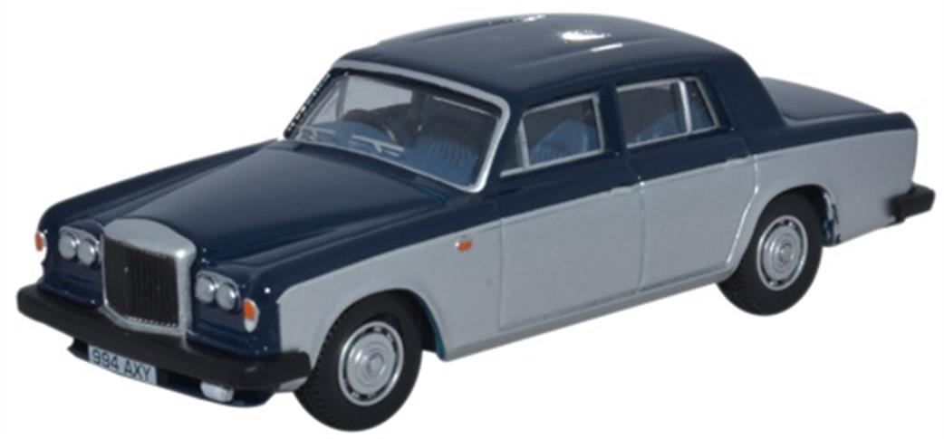 Oxford Diecast 1/76 76BT2004 Bentley T2 Saloon Seychelles Blue/Shell Grey